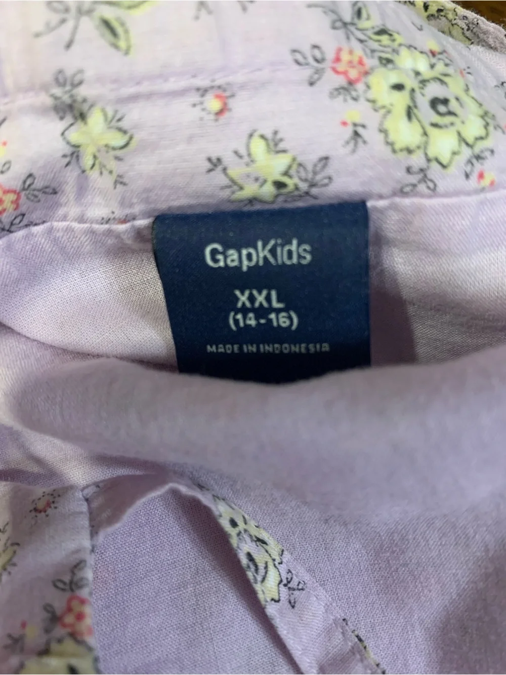 GAP Lavender Floral Spaghetti-Strap Sundress